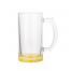 Păhar pentru bere pentru sublimare 16oz Clear Beer Mug(Yellow Bottom)