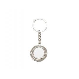 Bibelou metalic pentru sublimare Sub Metal Round Rotatable Keychain