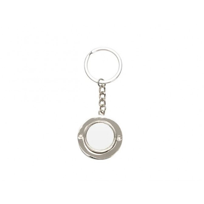 Breloc metalic pentru sublimare forma cerc Spinner (37mm*100mm) YA184