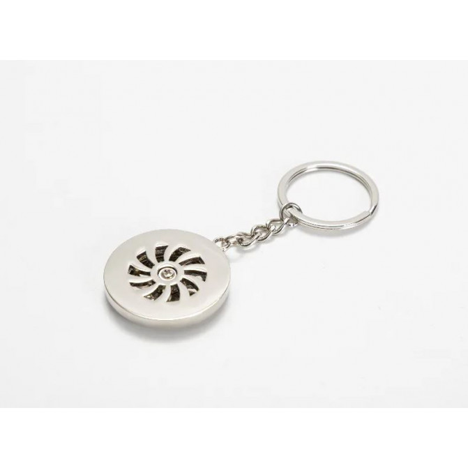 Breloc metalic pentru sublimare forma cerc Spinner (37mm*100mm) YA184