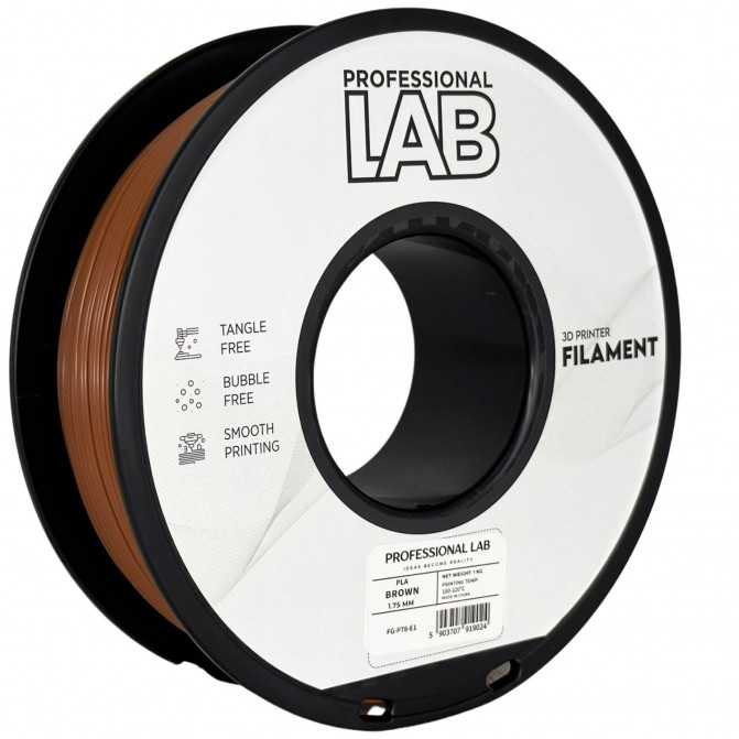 Нить для 3D-принтера ProfLab FG-P78-E1, PLA, Brown, 1.75 мм, 1кг