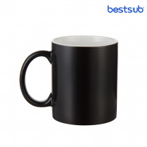 Cană Neagră cameleon Semi-Glossy сu interior alb pentru sublimare 11oz B2CB-07WO