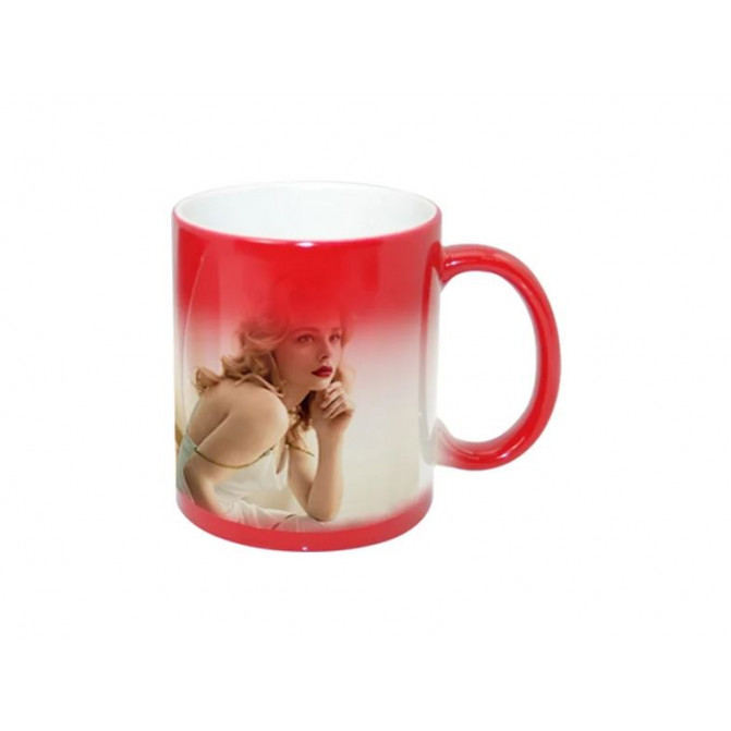 Кружка для сублимации хамелеон полу-глянцевая красная 11oz B2CB-04FRN
