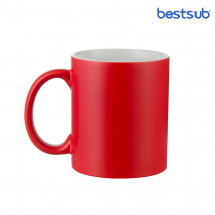 Cană Roșu cameleon Semi-Glossy сu interior alb pentru sublimare 11oz B2CB-04FRN