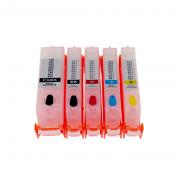 Cartuse reincarcabile pentru Canon TS8150/TR7550/TS6150/TS9150/TS6150/TR8550/TS8150 (CLI-581/PGBK-580-5 color)
