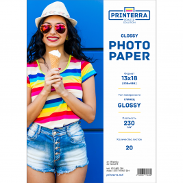 Фотобумага 13x18 230gr Глянцевая 20 листов