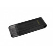 USB Флэш 256GB USB-С3.2 Kingston DataTraveler 70, Black, USB-C