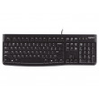 Клавиатура Logitech K120 OEM, Thin profile, Quiet typing, Spill-resistant, Black, USB