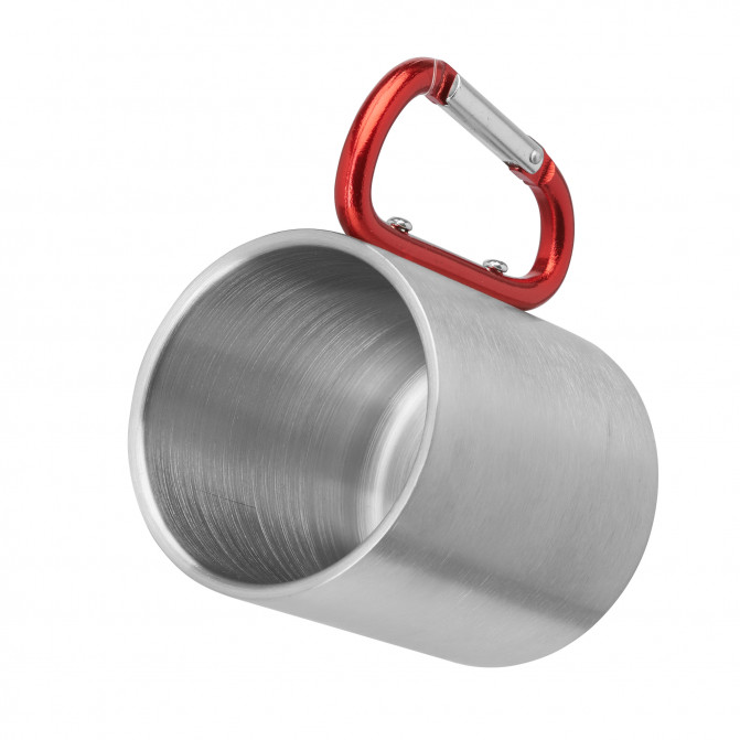 Кружка металлическая GUAYA 4082 с двойными стенками Red 230ml