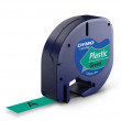 Cartuş Label Dymo 91204 LetraTag Plastic Black/Green 12mm*4m Prospect
