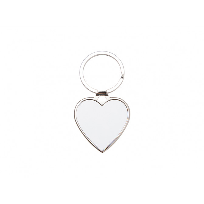 Bibelou metalic pentru sublimare forma inima (40mm*45mm) YA165
