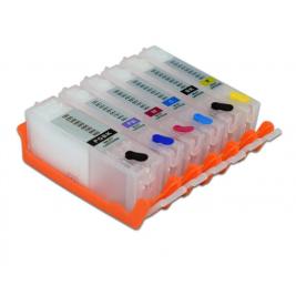 Cartuse reincarcabile pentru Canon TS8150/TR7550/TS6150/TS9150/TS6150/TR8550/TS8150 (CLI-581/PGBK-580-6 color)