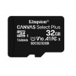 Card de Memorie 32GB MicroSD, Kingston Canvas Select+ (Class 10) UHS-I (U1) +SD adaptor