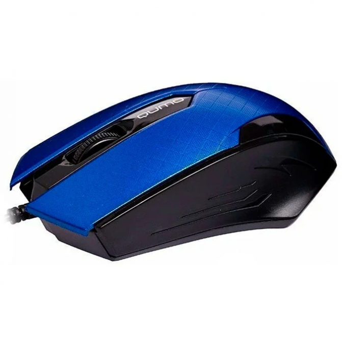 Мышь Qumo M14, Optical, 1000 dpi, 3 buttons, Ambidextrous, Blue