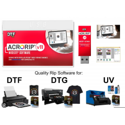 Software pentru imprimantă UV DTG DTF ACRORIP ver. 11,2 cu cheie pentru Epson