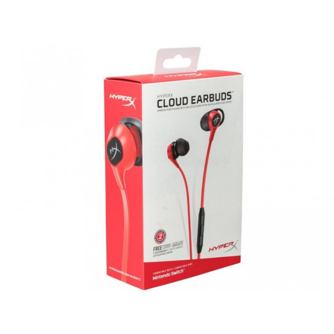 Căști Headphone HyperX Cloud Earbuds, Red