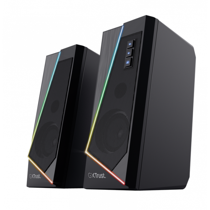 Boxe Trust Gaming GXT 609 Zoxa RGB Illuminated Speaker Set, 12W, Black