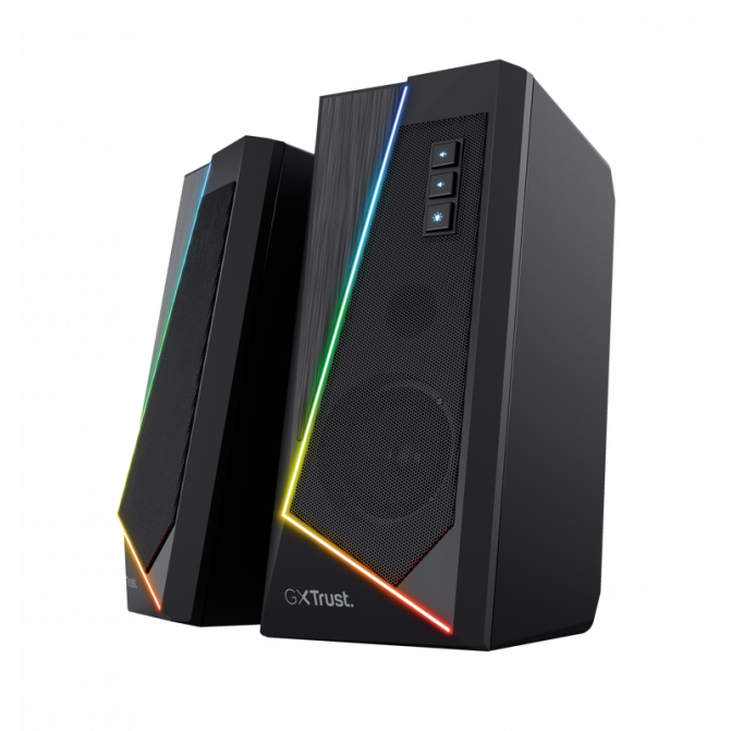 Boxe Trust Gaming GXT 609 Zoxa RGB Illuminated Speaker Set, 12W, Black