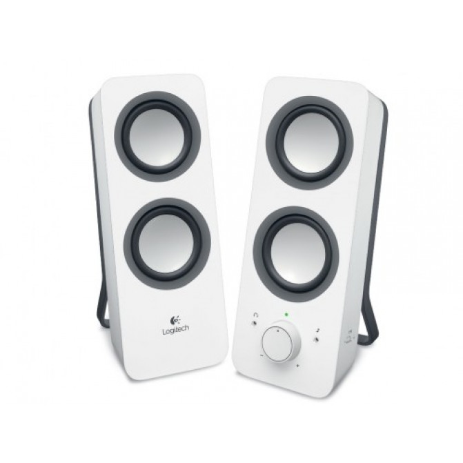 Boxe Logitech Z200 Speakers 2.0 ( RMS 5W, 2x2.5W), Stereo headphone jack, White