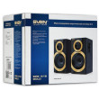 Boxe SVEN SPS-619 GOLD (Black),  2.0 / 2x10W RMS, headphone jack, wooden, (3"+1")