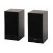 Boxe SVEN SPS-702 Black leather,  2.0 / 2x20W RMS, headphone jack, wooden, (4"+3/4")