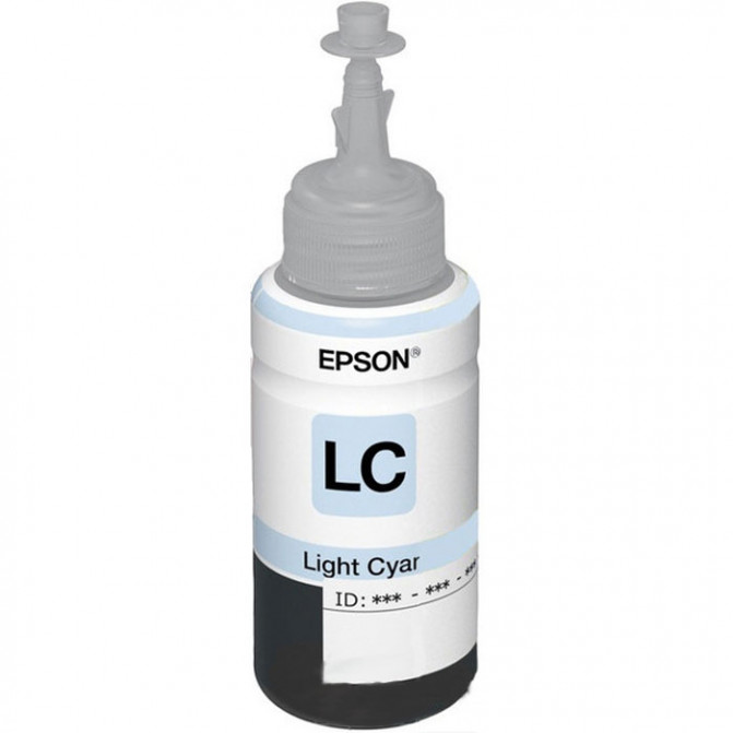 Чернила Epson Original C13T67354A T673 L800/L805 Light Cyan