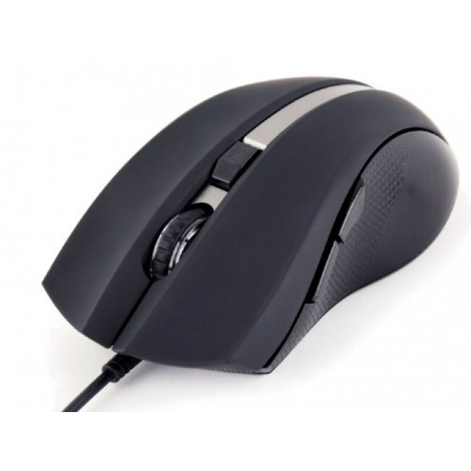 Mouse Gembird MUS-GU-02, 6-button G-laser mouse with scroll wheel, 800-2400dpi, USB, Black