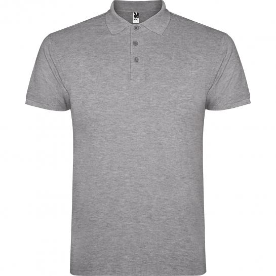 Мужская футболка Roly Polo Star 200 Heather Grey L