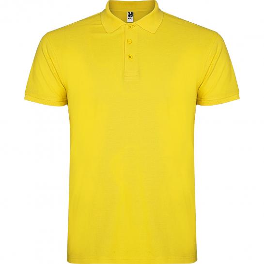 Мужская футболка Roly Polo Star 200 Yellow L
