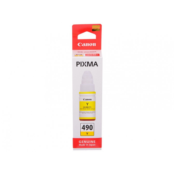 Cerneala Canon Originala GI-490 G1400/G3400 70ml Yellow 0666C001