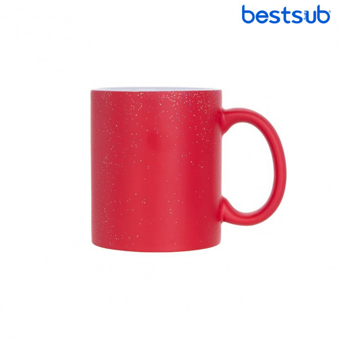 Cana pentru sublimare hameleon StarSky roșu, mat 11 oz