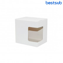 Cutie din material textil cu fereastră pentru cană de 11oz, pentru sublimare