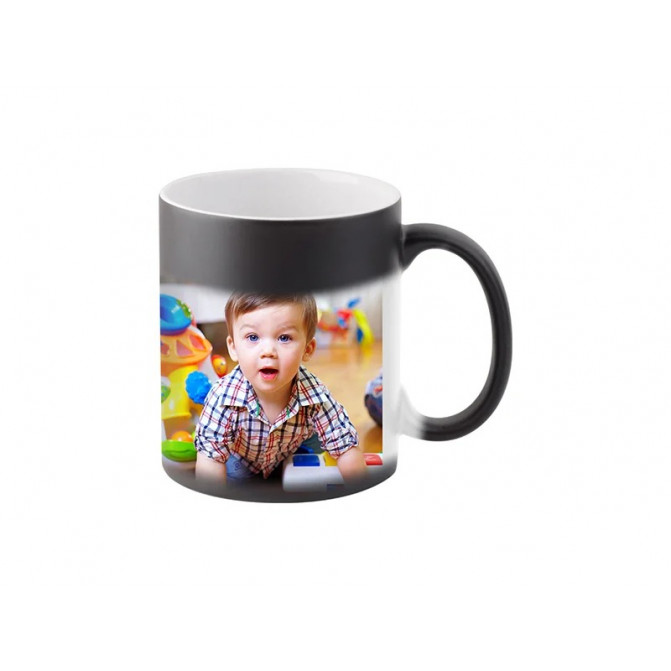 Cană Neagră Matte cameleon pentru sublimare 11oz