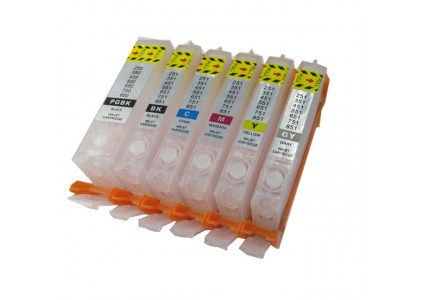 Cartuse reincarcabile pentru Canon IP7140 (CLI-451/PGBK-450 6 color) 