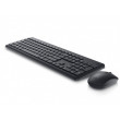 Клавиатура + Мышь Wireless Dell KM3322, Multimedia keys, Sleek lines, Compact size, Russian, Black
