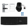 Tastatura + Mouse Wireless SVEN KB-C3500W, 12 Fn keys, Battery indicator, 1xAA/1xAA, 2.4Ghz, Black