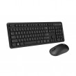 Tastatura + Mouse Wireless Asus CW100, 12 Fn keys, Slim, Low Profile, Low-noise, 800-1600dpi, 3 buttons, 1xAA/1xAAA, 2.4Ghz, EN/RU, Black