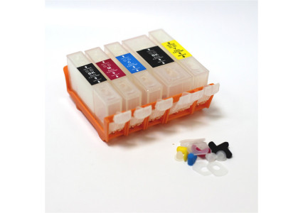 Cartuse reincarcabile pentru Canon IP4600 (CLI-521/PGBK-520) 