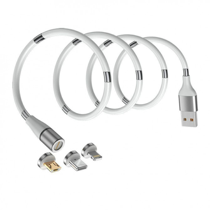 Cablu USB magnetic 3 in 1 Micro USB Type-C