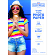 Hârtie foto A4 150gr lucioasă adezivă 20  foi