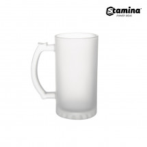 Кружка пивная стеклянная, матовая для сублимации ADAYA 3986 500ml 