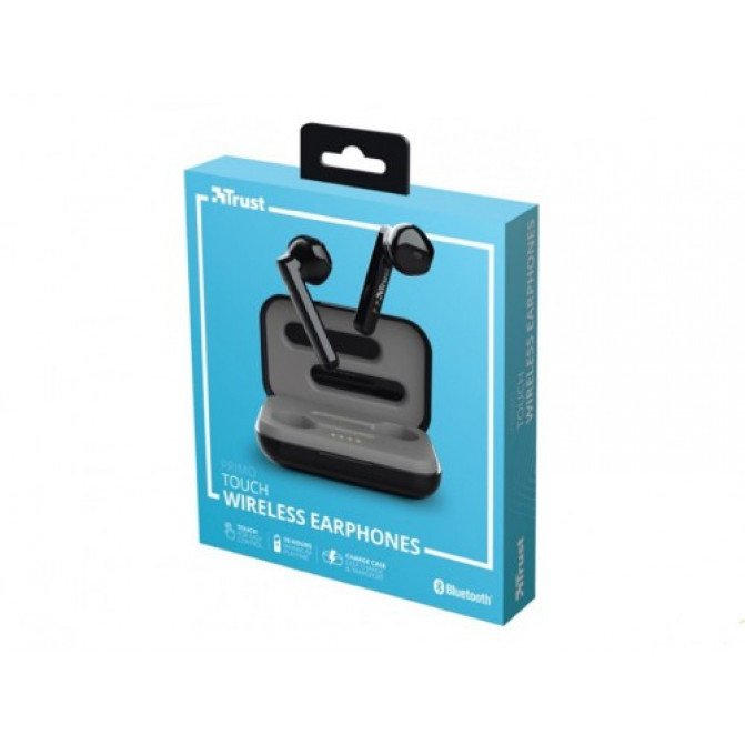 Căști fără fir Trust Primo Touch Bluetooth Wireless TWS Earphones - Black